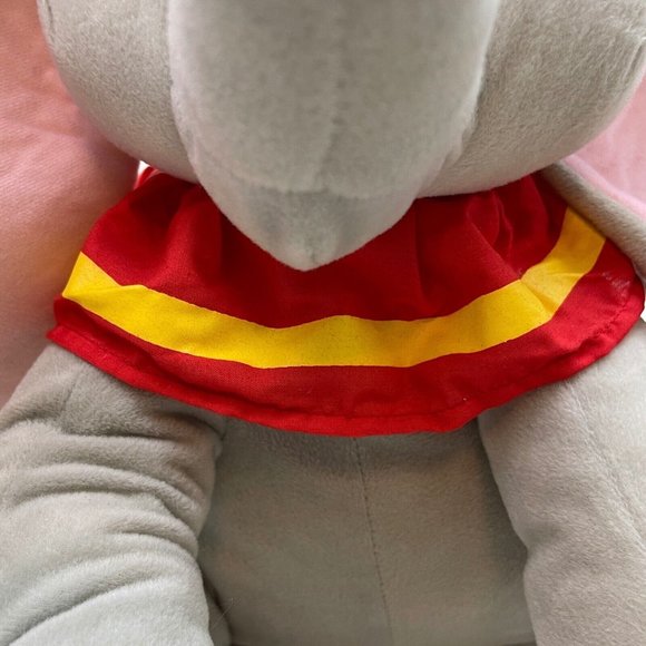 Disney Resorts Dumbo Elephant 15" Plush Stuffed Toy Gray Pink Yellow - Picture 9 of 11